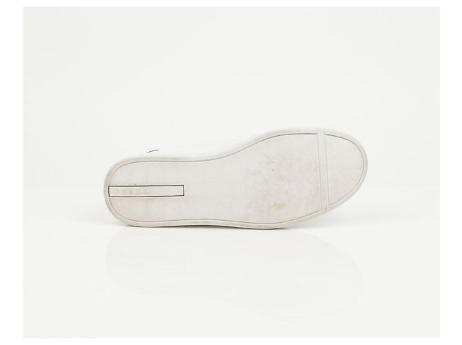Prada Sneakers in pelle Logo White - vista 13