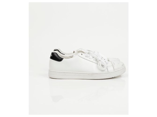 Prada Sneakers in pelle Logo White - vista 2