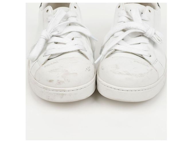 Prada Sneakers in pelle Logo White - vista 4