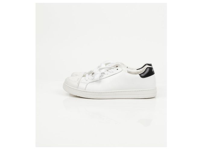 Prada Sneakers in pelle Logo White - vista 6