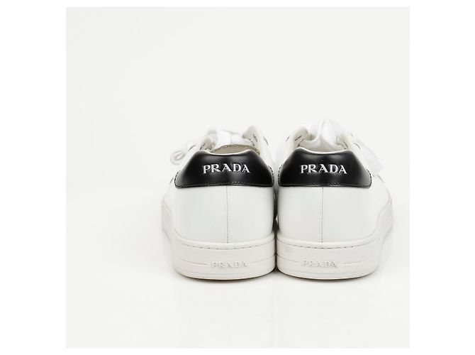 Prada Sneakers in pelle Logo White - vista 8
