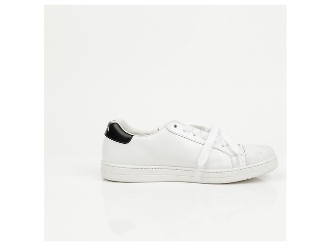 Prada Sneakers in pelle Logo White - vista 9