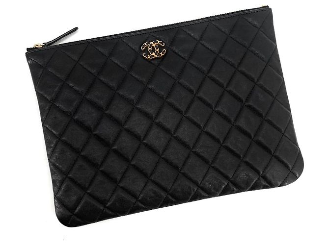 Chanel Clutch de piel de cordero New Medium - vista 16