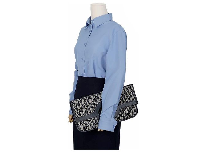 Dior Oblique Jacquard Folding Tote Bag Clutch - Ansicht 9