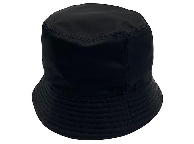 Prada Cappello a Secchiello Re-Nylon Triangle Logo XL - vista 8