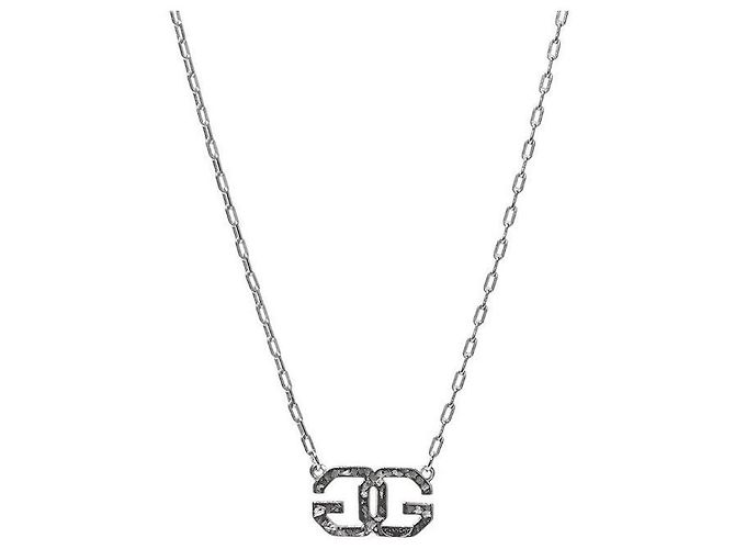 Collana Givenchy in metallo argentato - vista 2