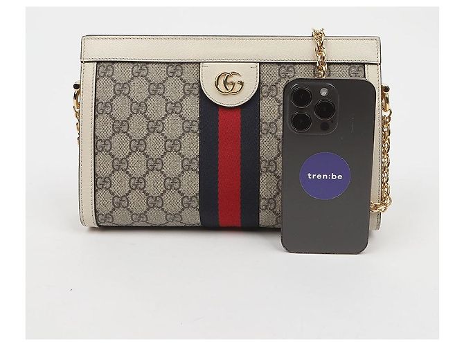Gucci Ophidia GG Small Shoulder Bag White - view 13