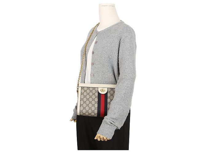 Gucci Ophidia GG Small Shoulder Bag White - view 14