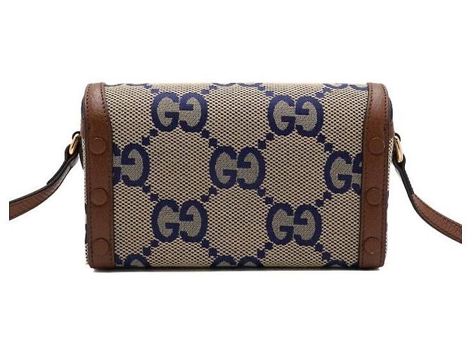 Gucci Mini Borsa a Tracolla e a Spalla GG Horsebit Limited Blue - vista 5