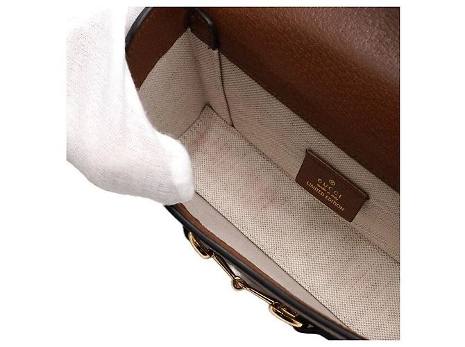 Gucci Mini Borsa a Tracolla e a Spalla GG Horsebit Limited Blue - vista 7