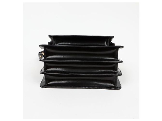 Marni Borsa a tracolla Trunk Medium in pelle di vitello Nero - vista 6