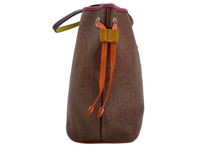 Etro Saco shopper em couro com acabamento Paisley - vista 2