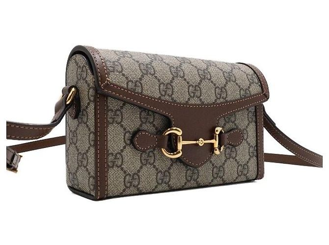 Gucci Mini Borsa a Tracolla e Spalla Horsebit in Tela GG Supreme - vista 4