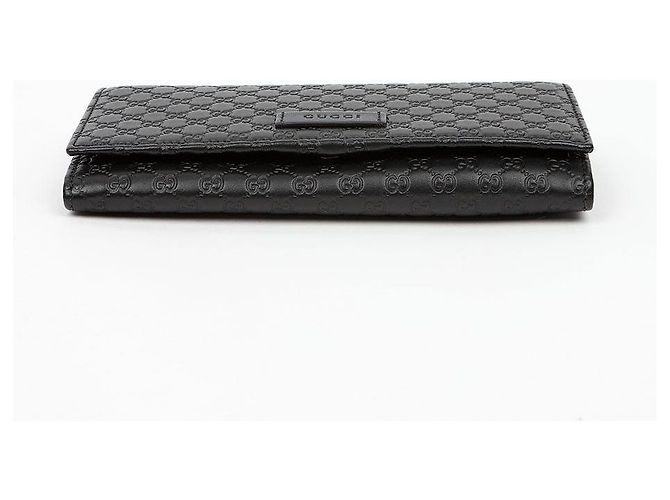 Gucci Billetera larga con solapa Microsima Negra - vista 6