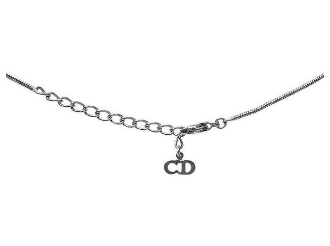 Collar Dior Logo Bar Plateado - vista 3