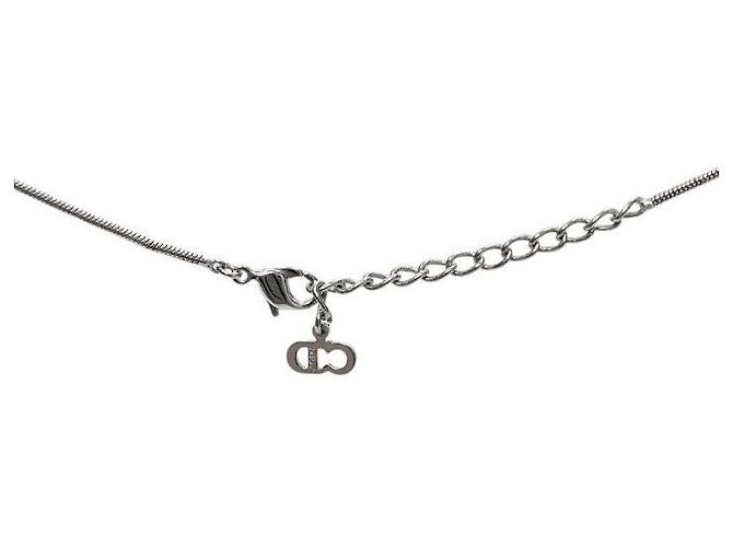 Collar Dior Logo Bar Plateado - vista 4