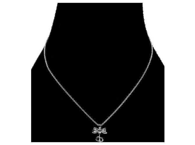 Dior Collar Ribbon CD Silver - vista 5