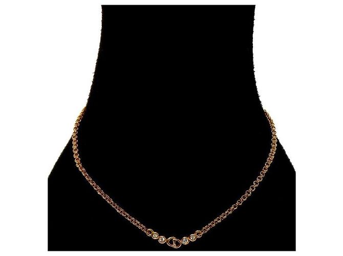 Dior Colar Cubic CD Gold - vista 5