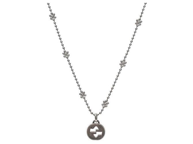 Gucci Collar de plata entrelazado audaz - vista 2