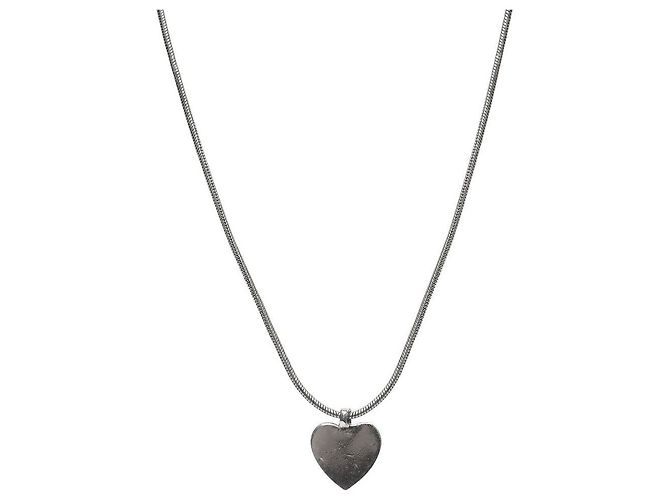 Dior Collar de Corazón de Circonita Plateado - vista 2
