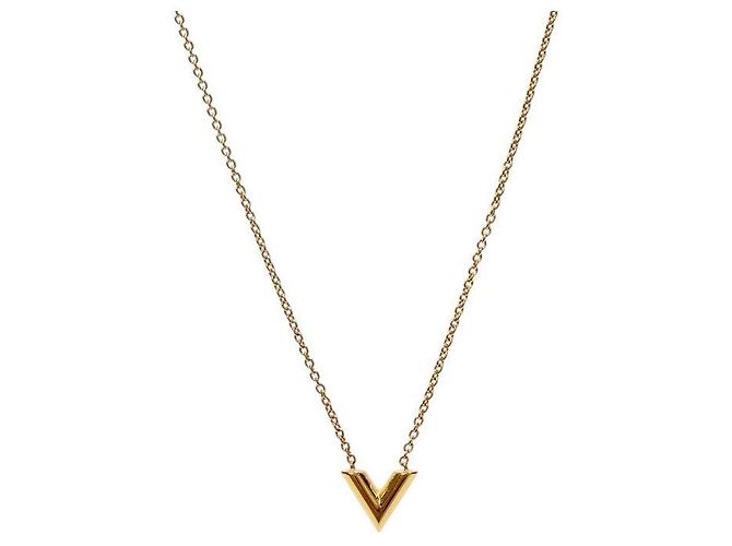 Collana Louis Vuitton V Oro in Metallo - vista 2