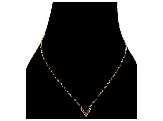 Collana Louis Vuitton V Oro in Metallo - vista 5