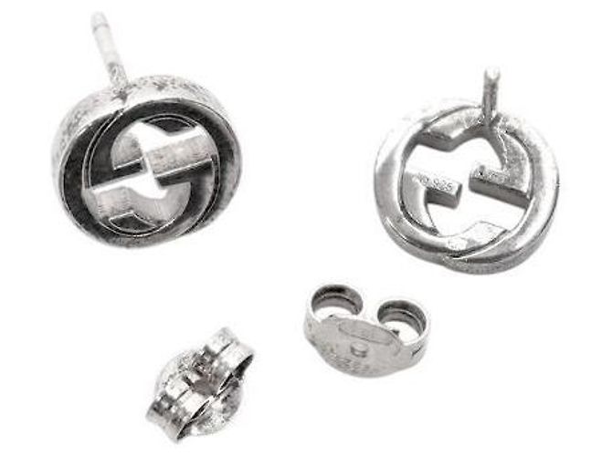 Gucci Pendientes entrelazados de plata - vista 4