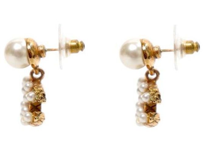 Chanel Pearl CC Drop Gold Ohrringe - Ansicht 2