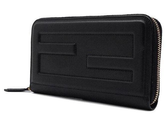 Fendi Portafoglio lungo da donna Nero - vista 2