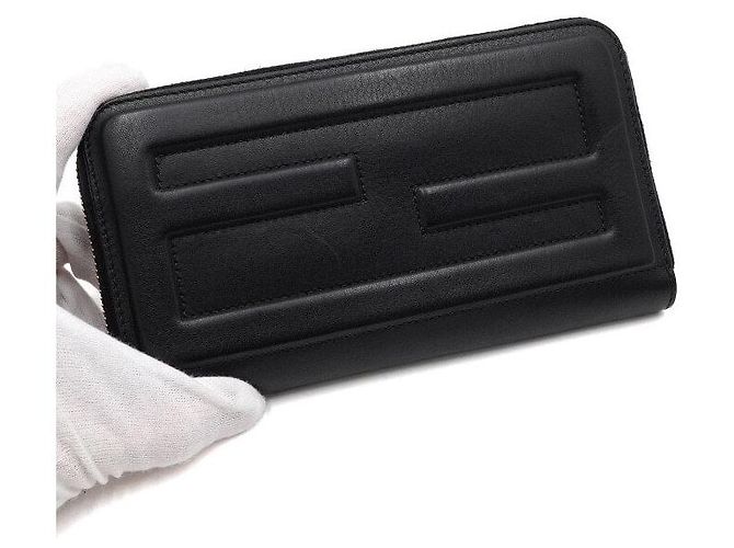 Fendi Portafoglio lungo da donna Nero - vista 4