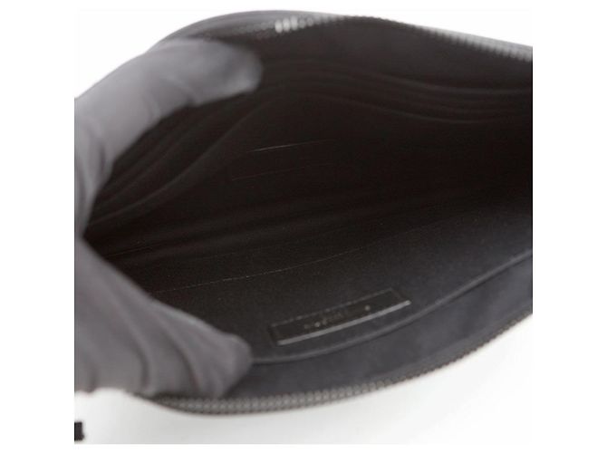 Autre Marque Clutch per Tablet SAINT LAURENT Marrone Pelle di Vitello - vista 7