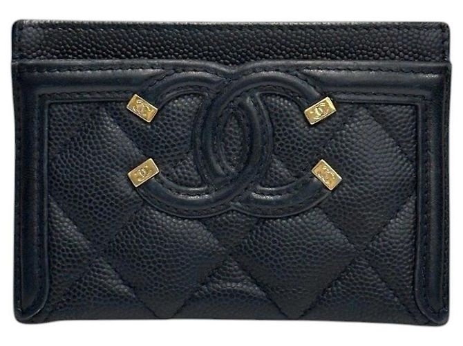 Chanel Tarjetero Caviar CC Filigree - vista 2