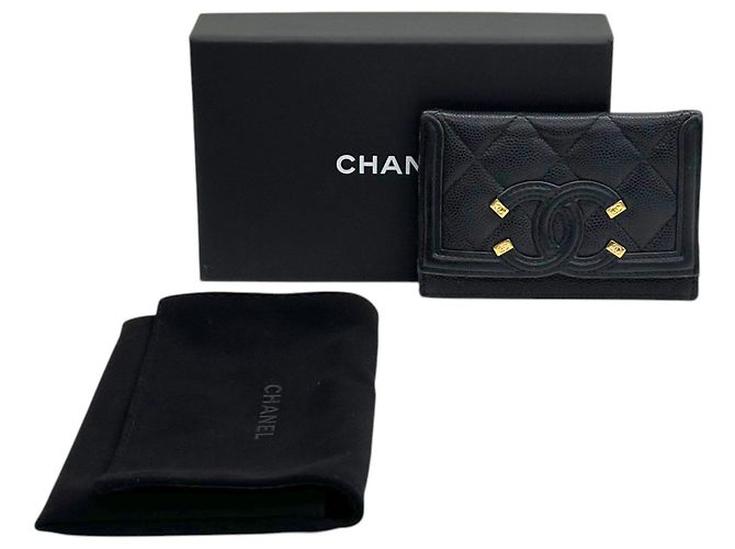 Chanel Tarjetero Caviar CC Filigree - vista 4