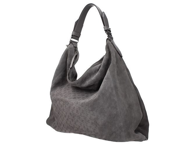 Jimmy Choo Borsa a tracolla in pelle grigia - vista 2