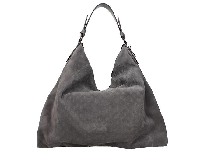 Jimmy Choo Borsa a tracolla in pelle grigia - vista 3