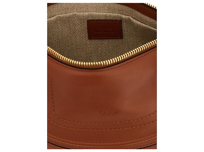 Chloé Borsa a tracolla in vitello marrone - vista 4