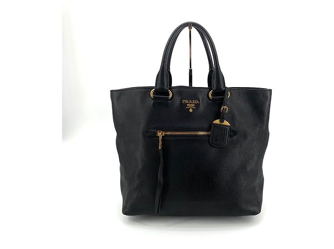 Prada Borsa Tote e Borsa a Tracolla in Vitello Daino - vista 2