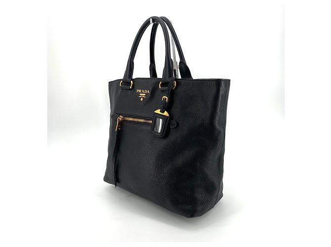 Prada Borsa Tote e Borsa a Tracolla in Vitello Daino - vista 3
