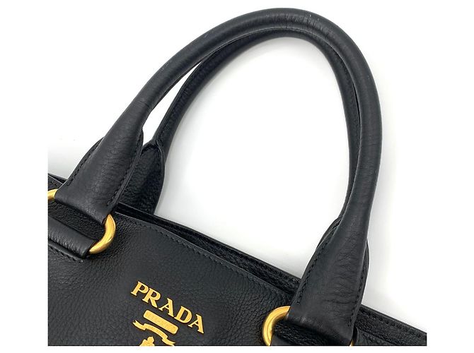 Prada Borsa Tote e Borsa a Tracolla in Vitello Daino - vista 7