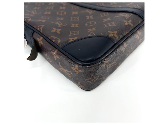 Louis Vuitton Borsa Briefcase Monogram Macassar - vista 10