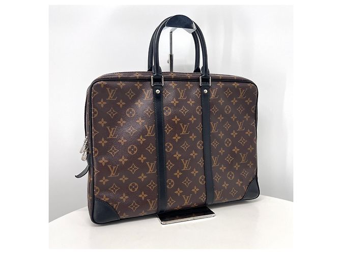 Louis Vuitton Borsa Briefcase Monogram Macassar - vista 3