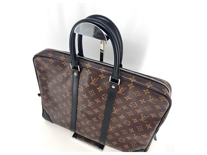 Louis Vuitton Borsa Briefcase Monogram Macassar - vista 4
