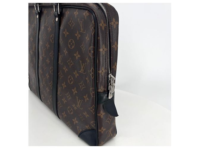 Louis Vuitton Borsa Briefcase Monogram Macassar - vista 6