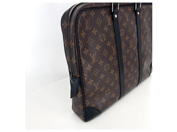 Louis Vuitton Borsa Briefcase Monogram Macassar - vista 7