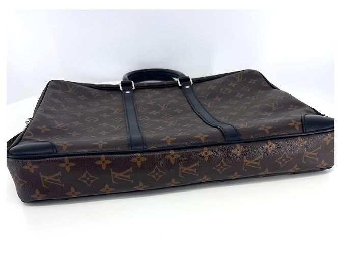 Louis Vuitton Borsa Briefcase Monogram Macassar - vista 8