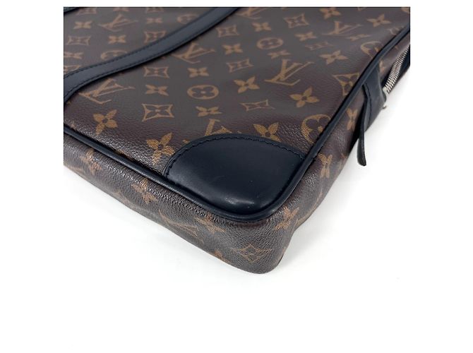 Louis Vuitton Borsa Briefcase Monogram Macassar - vista 9