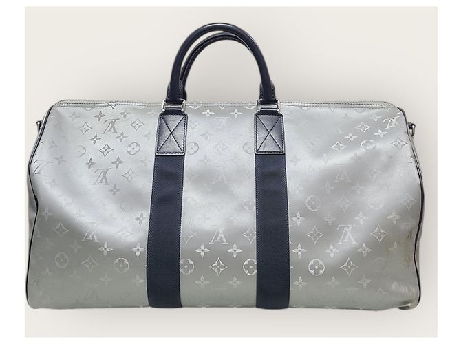 Louis Vuitton Monogram Metallic Bandoulière Keepall Kim Jones - vista 6