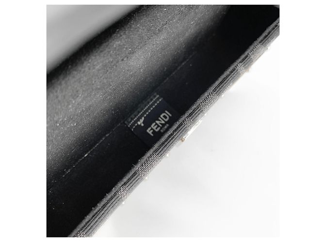 Fendi Borsa a Tracolla Trunk Mini Baguette - vista 10