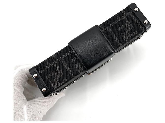 Fendi Borsa a Tracolla Trunk Mini Baguette - vista 7