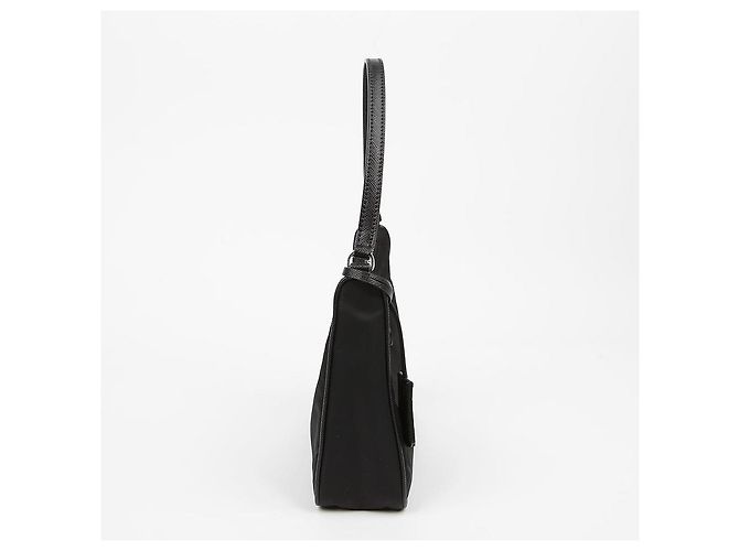 Prada Borsa Hobo Re-Nylon con profili in Saffiano Re-Edition Nera - vista 5